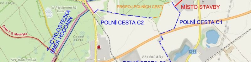 Projektová dokumentace cyklostezky Hodonín – Pánov, k.ú. Hodonín (napojení na Ratíškovice), 2022-2023